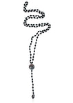 Onyx Rosary Necklace