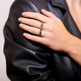 X INTERTWINED DOUBLE RING